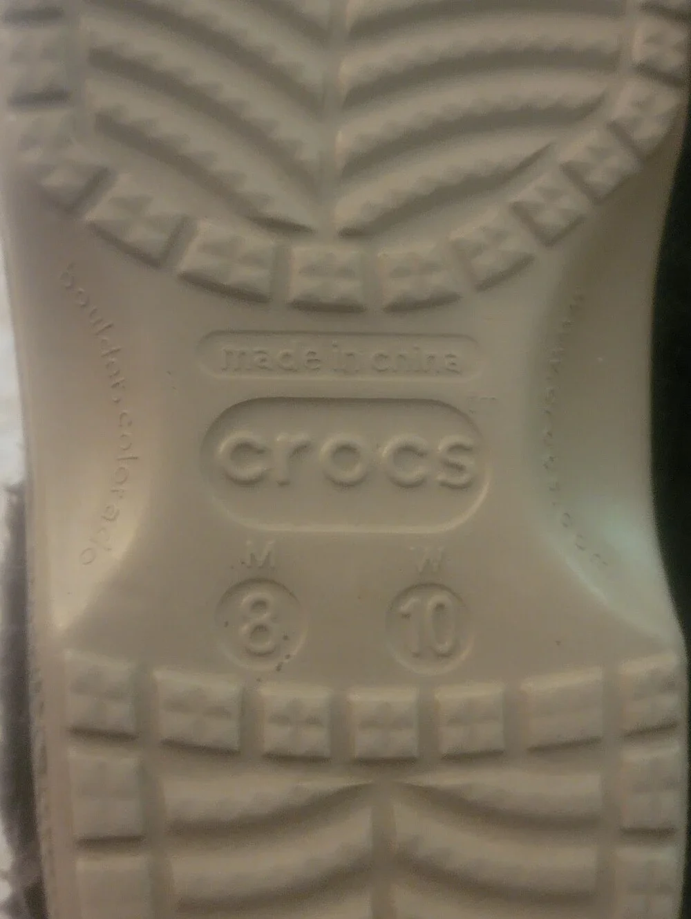 Crocs Classic Lined Clogs Camo Fleece Men's 8 Women's 10